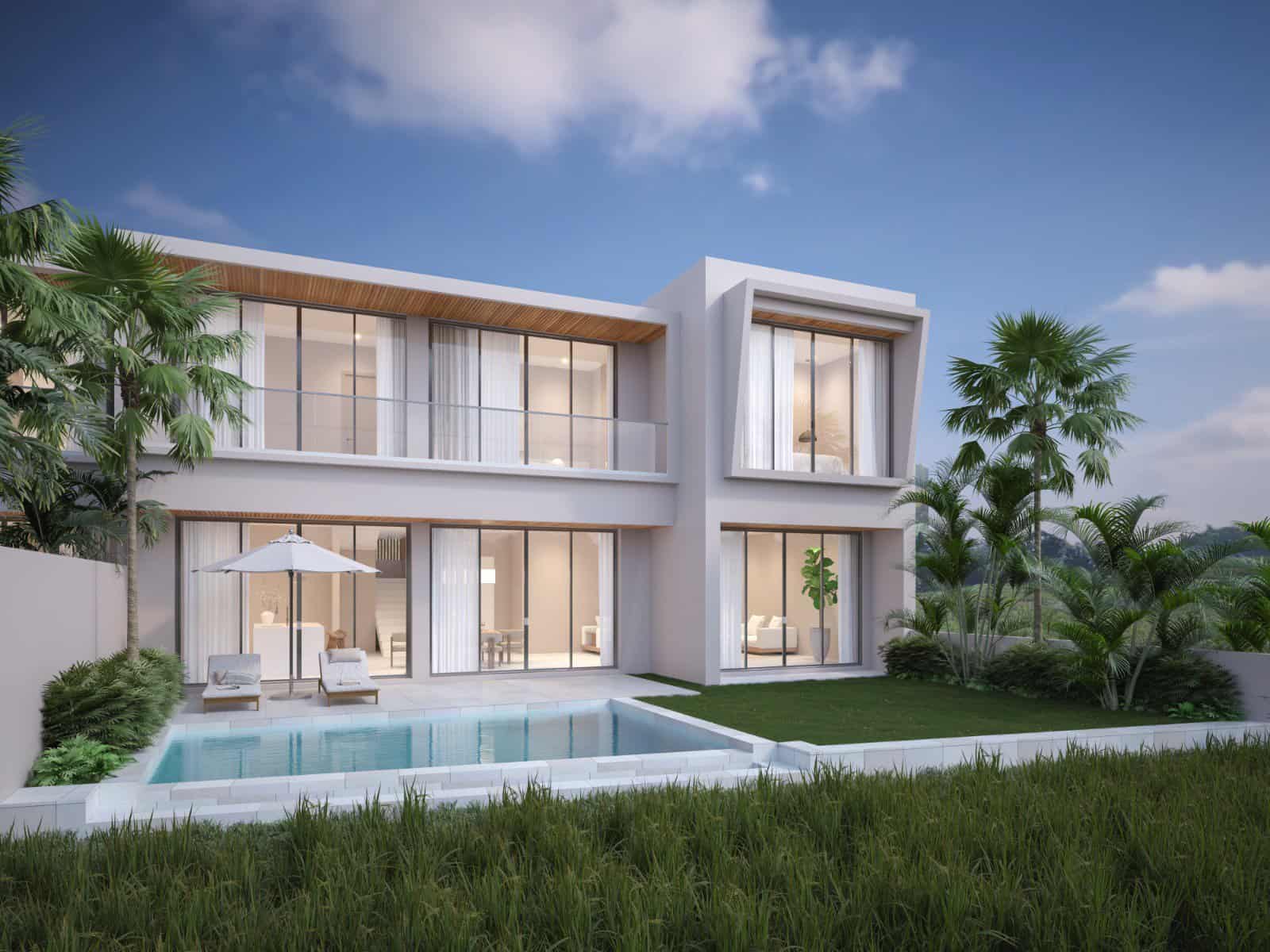 MODERN LUXURY RICEFIELD VIEW 3 BEDROOM VILLA  FOR SALE LEASEHOLD IN PADONAN BE-1842 